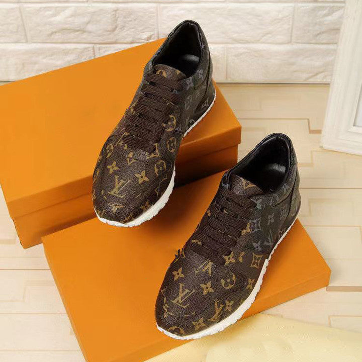 PRINTED TOP LAYER LEATHER CASUAL SHOES