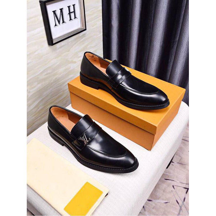 Classic Leather Slip On Shoes
