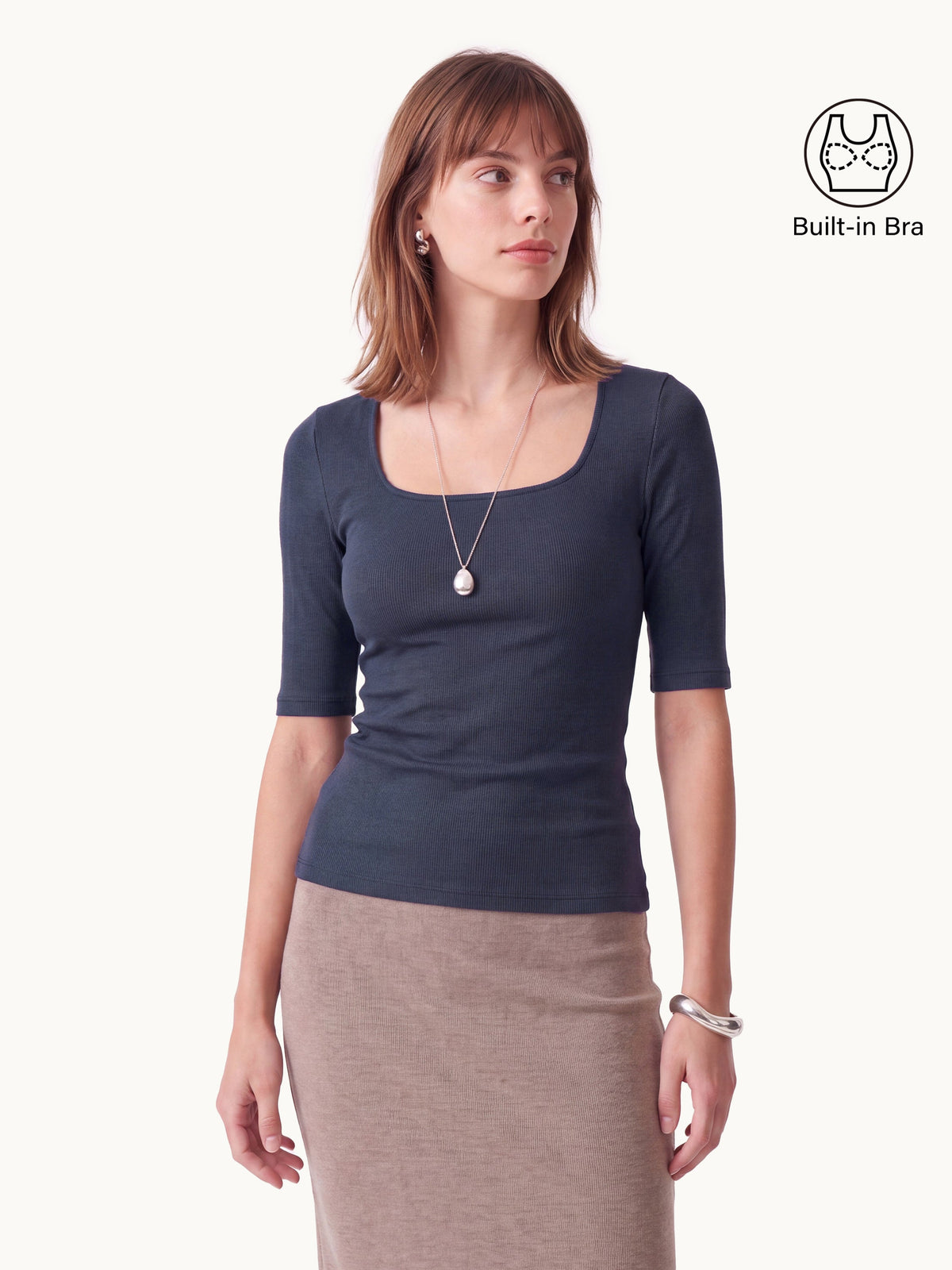 Eco-Mousse® Elbow Sleeve Bra Top