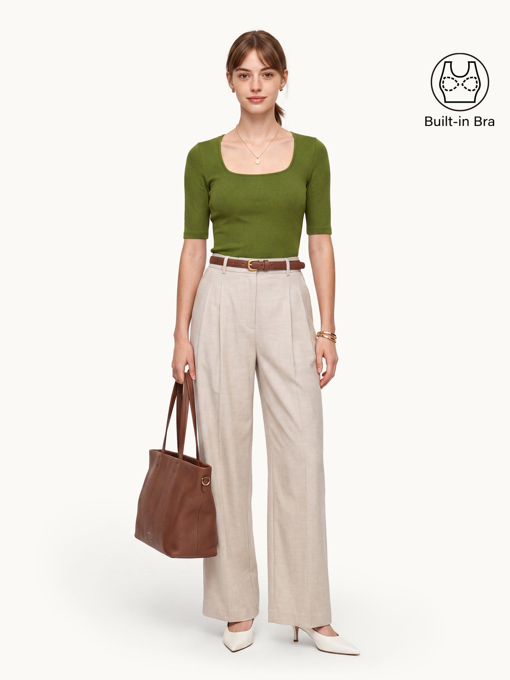 Eco-Mousse® Elbow Sleeve Bra Top