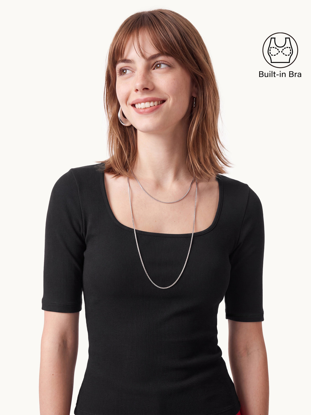 Eco-Mousse® Elbow Sleeve Bra Top