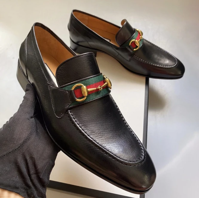 Fashion Loafers Leather Embossed Leather Shoes ZZL0223091501