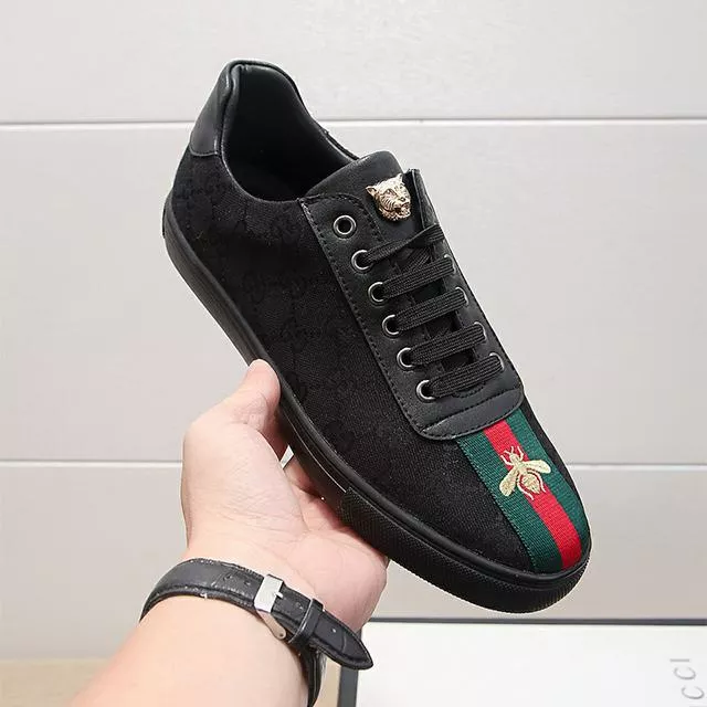 Men's G luxury printed canvas heavy industry bee casual shoes(3 colors)