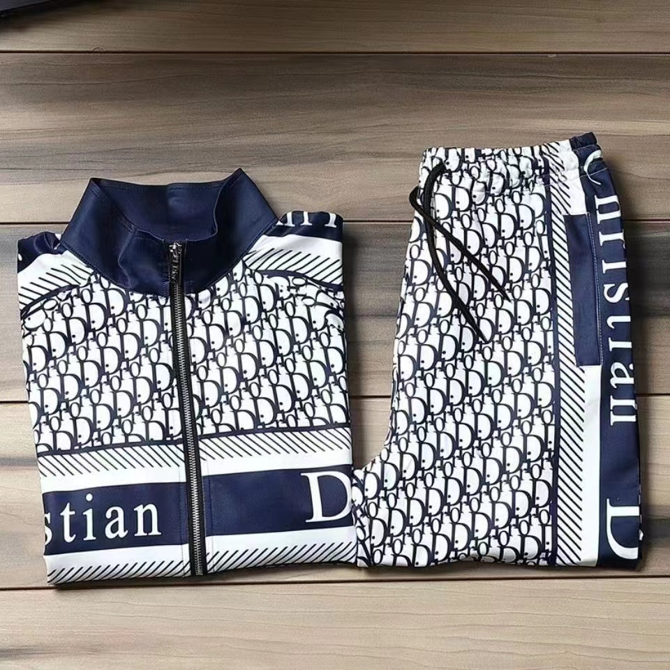 New fashion men's color sports suit