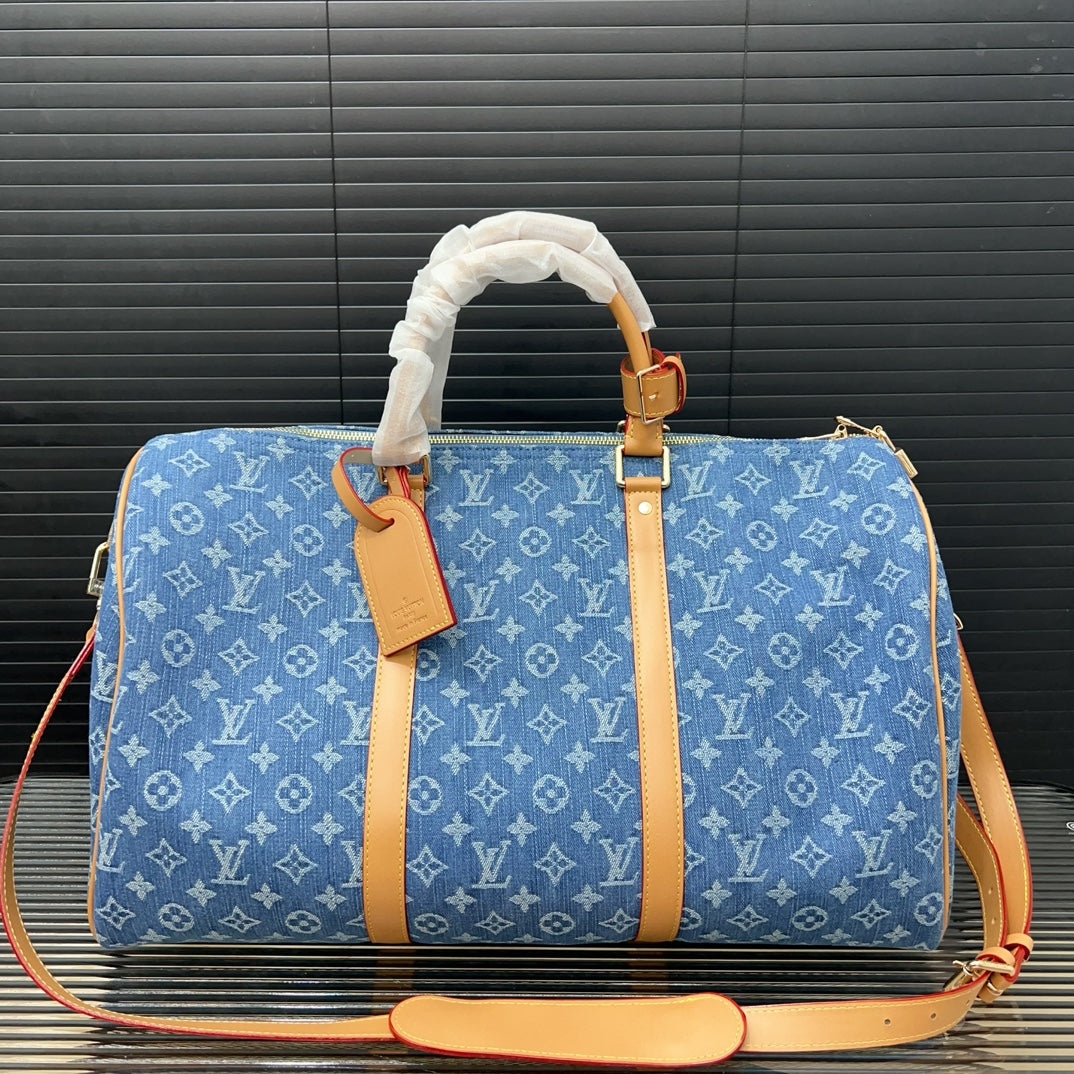 25 New Denim Co-branded keepall crossbody travel bag 0425040919