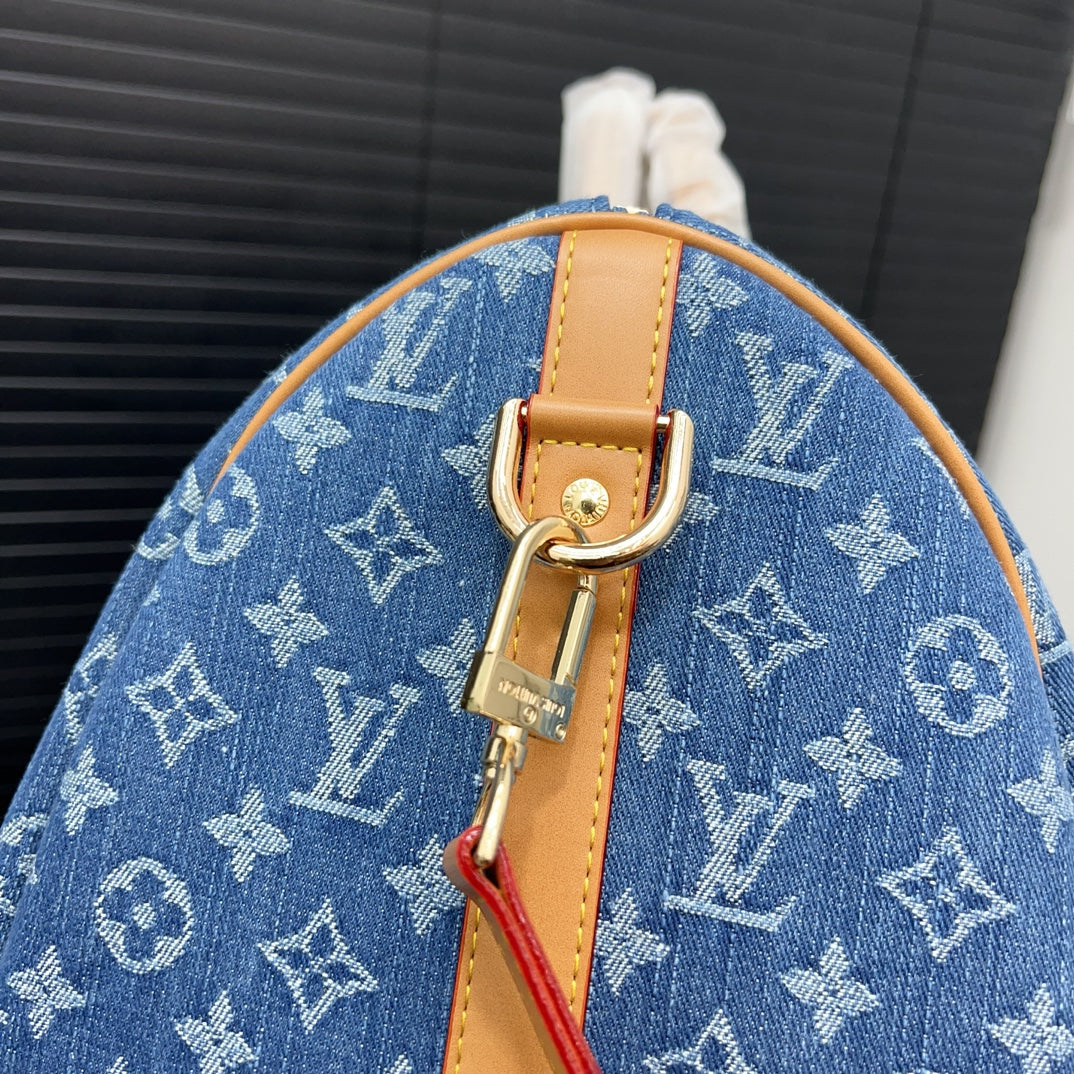 25 New Denim Co-branded keepall crossbody travel bag 0425040919