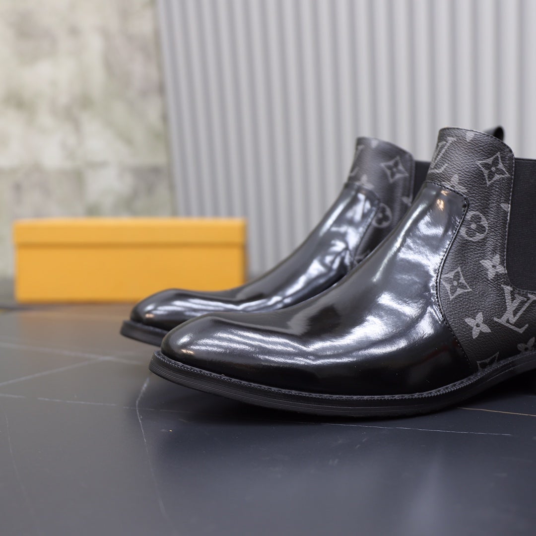 logo Classic Men's and Women's Luxury Chelsea Boots
