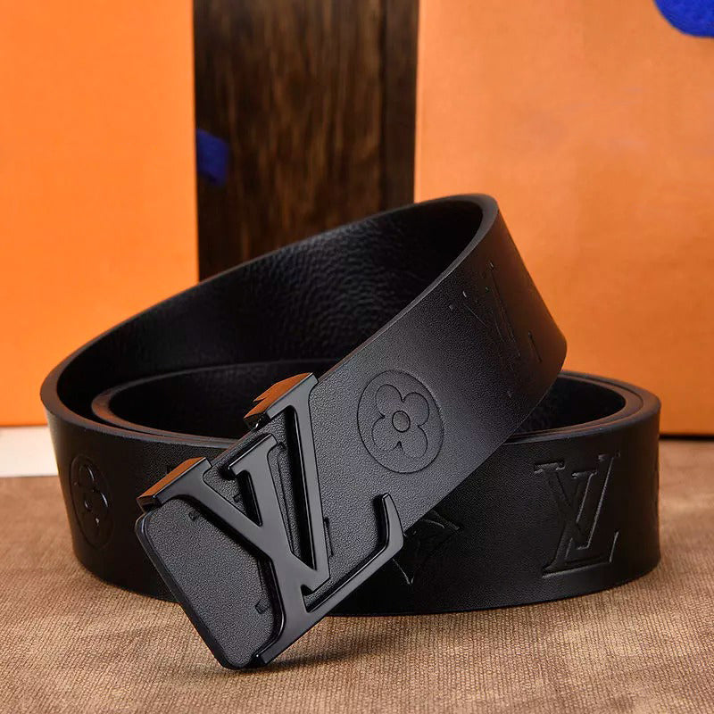 Black Soft Leather Belts