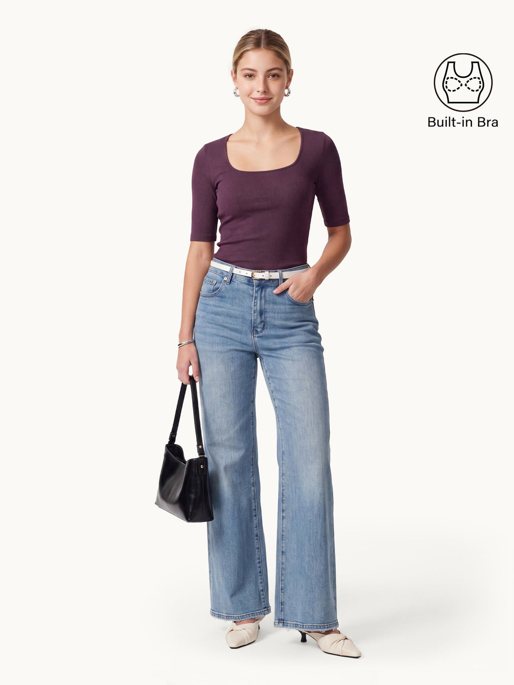Eco-Mousse® Elbow Sleeve Bra Top