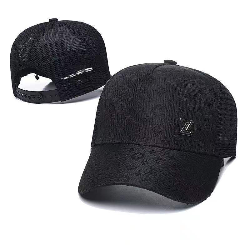 Branded full leather alphabet baseball cap