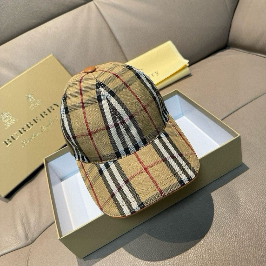 New Fashion Plaid War Horse Baseball Cap PD0425070202