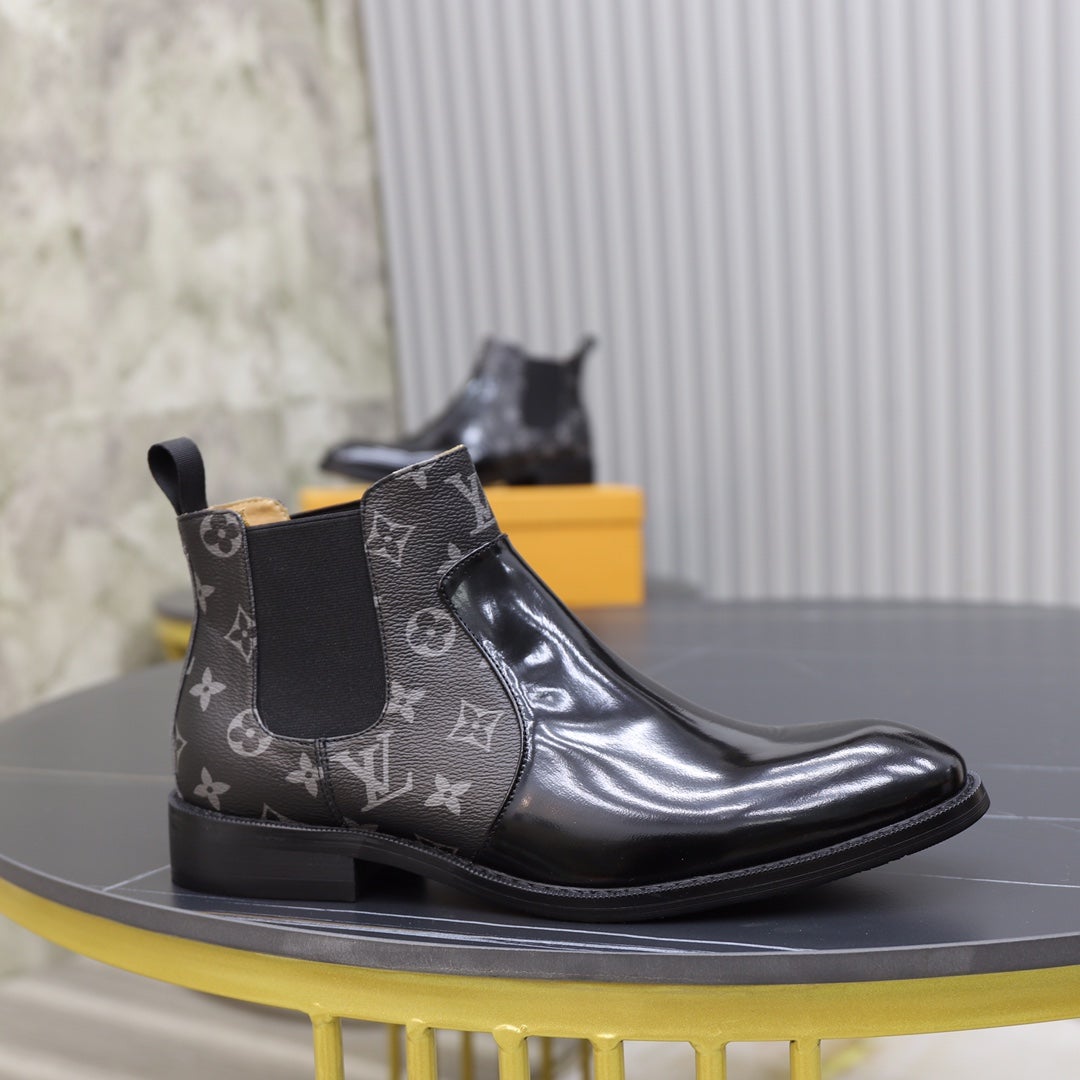 logo Classic Men's and Women's Luxury Chelsea Boots