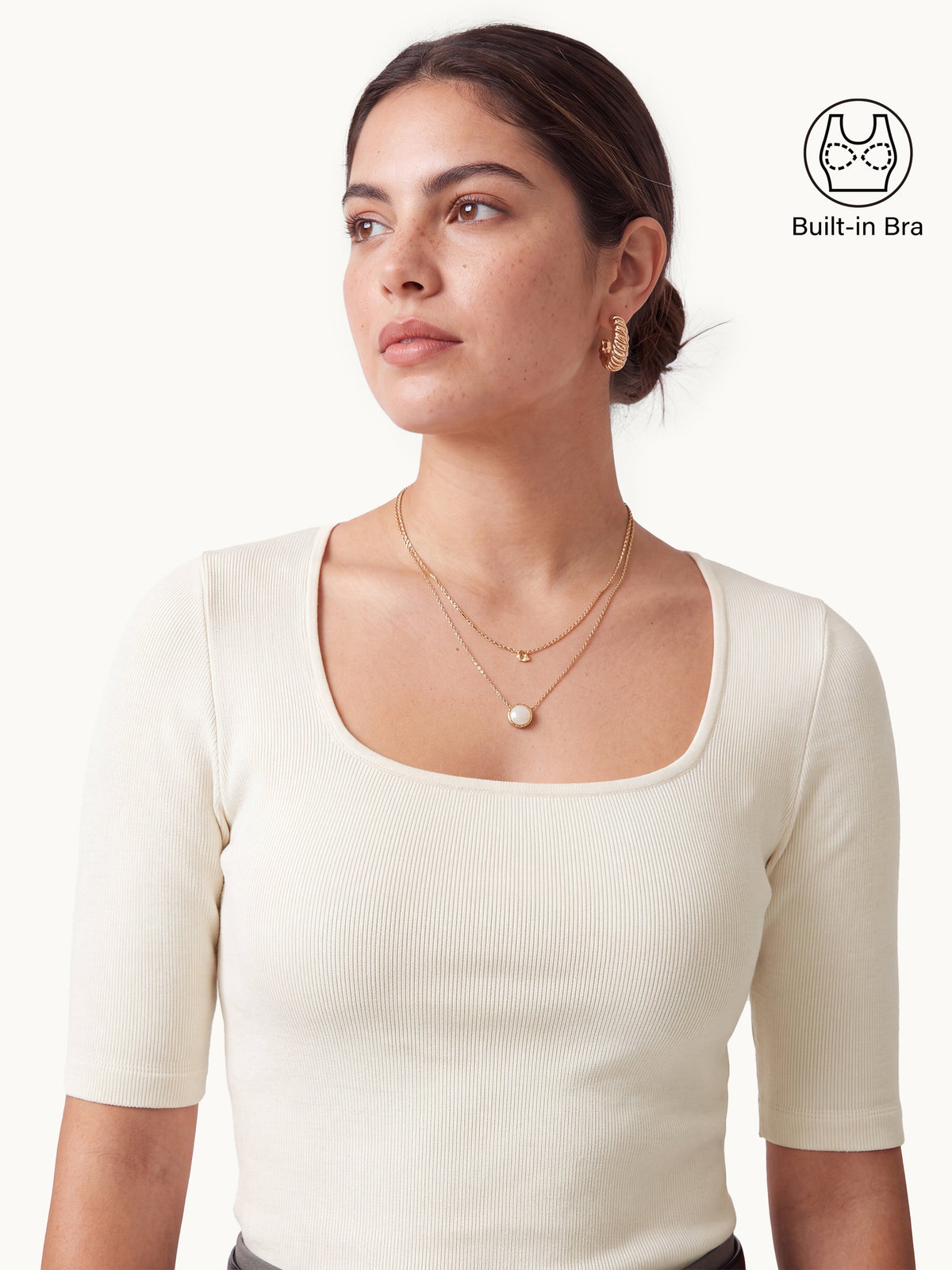 Eco-Mousse® Elbow Sleeve Bra Top