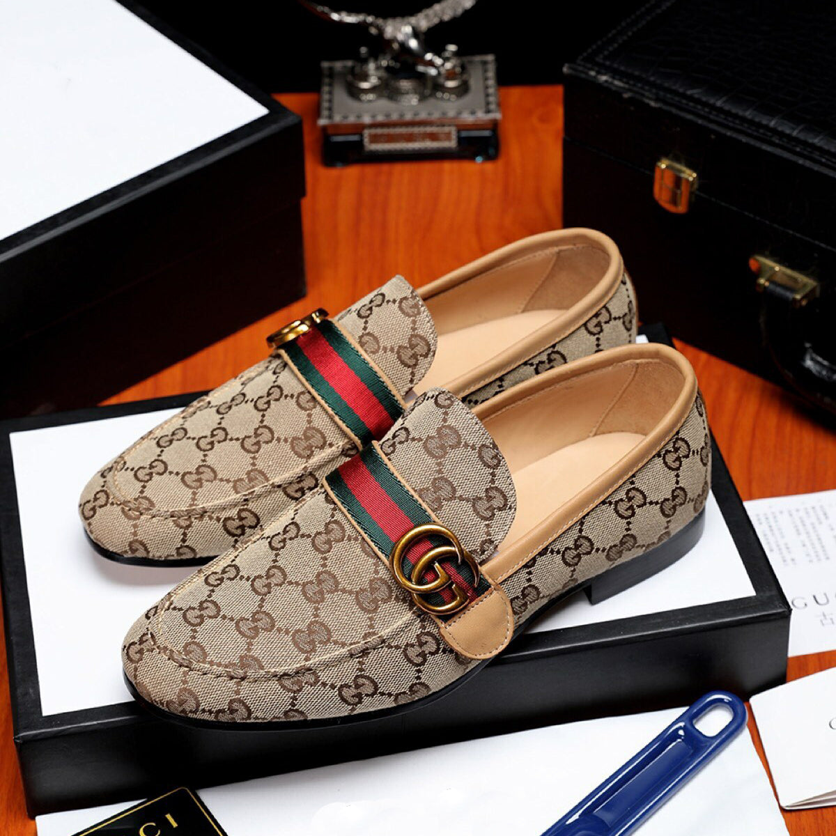 Men's Fashion Luxury G LOGO Casual Loafers