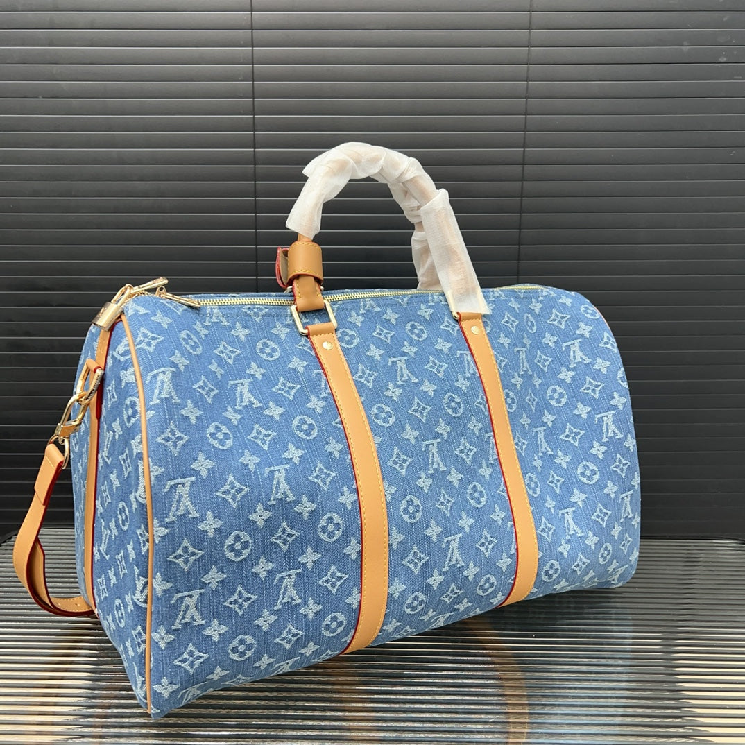 25 New Denim Co-branded keepall crossbody travel bag 0425040919