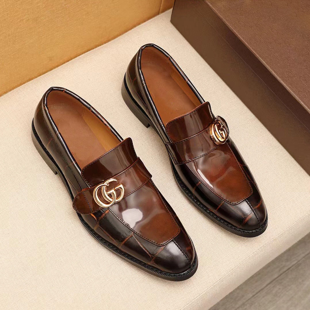Senior master design luxury leather shoes loafers