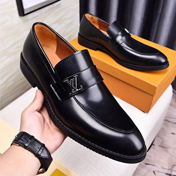 Classic Leather Slip On Shoes