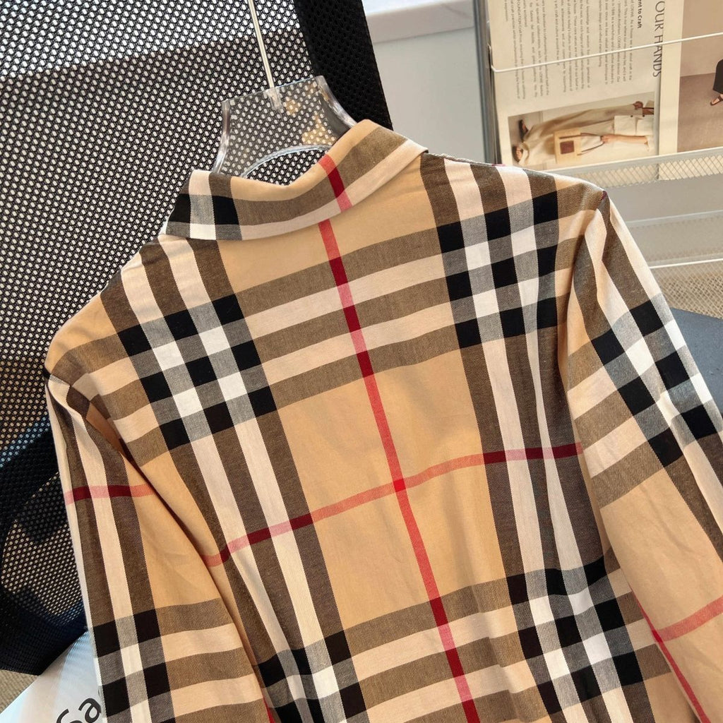 New Fashion Plaid Shirt All-match Casual Shirt 1024072610