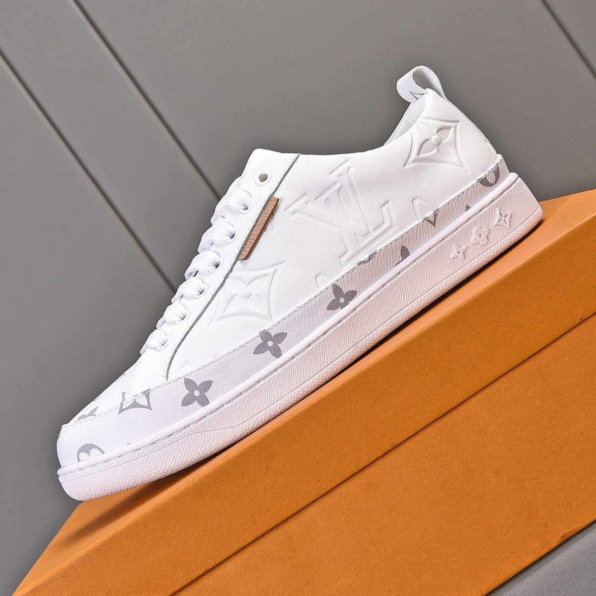 Luxury Pattern Two Tone Trendy Low-top Shoes