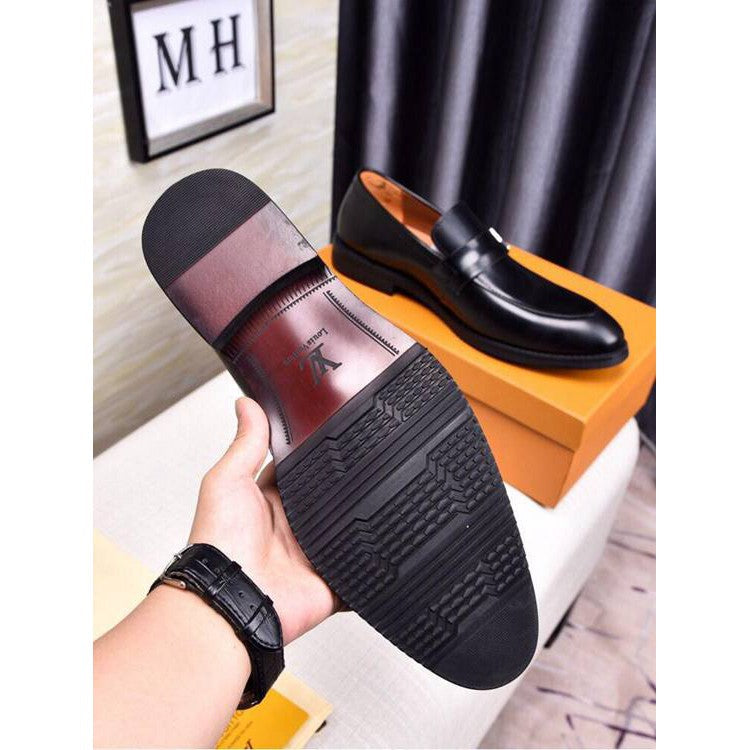 Classic Leather Slip On Shoes