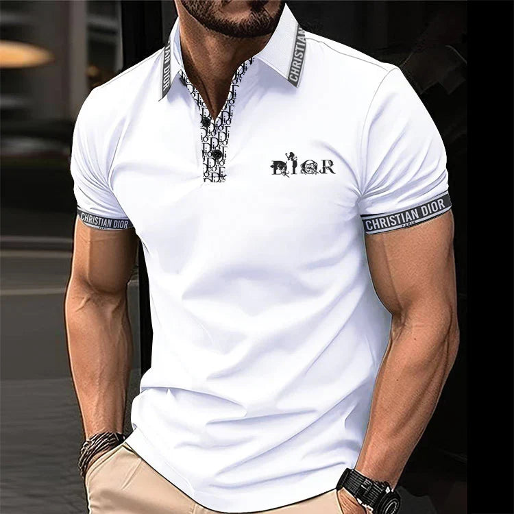 Men's Summer Fashion Printed Polo Shirts 3D1024041727