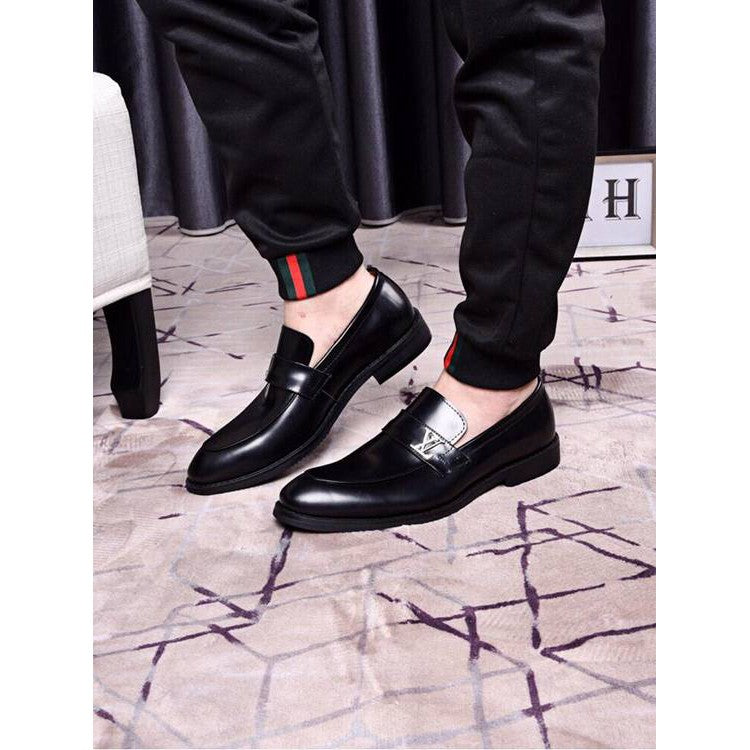 Classic Leather Slip On Shoes