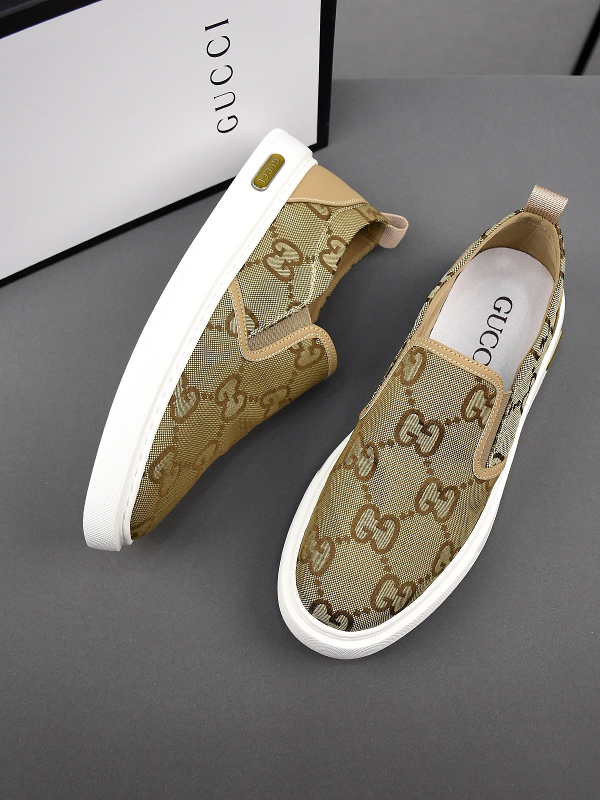 New Classic G Logo Canvas Casual Fashion Slip-on Shoes XC0424040801