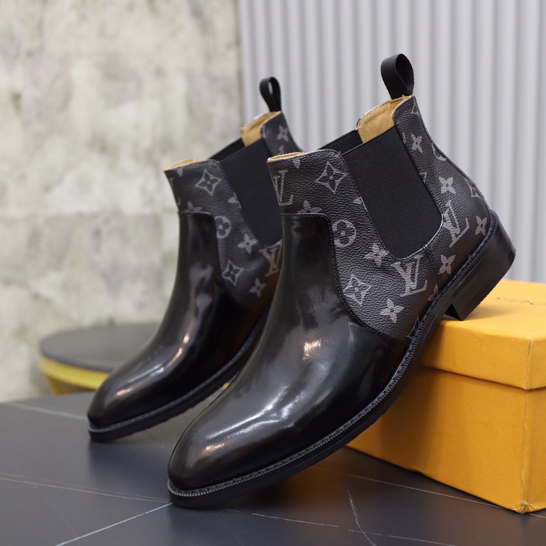 logo Classic Men's and Women's Luxury Chelsea Boots