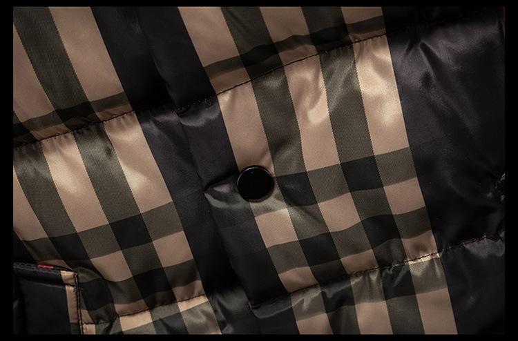 New fashion versatile plaid down cotton vest vest vest vest 1024010502