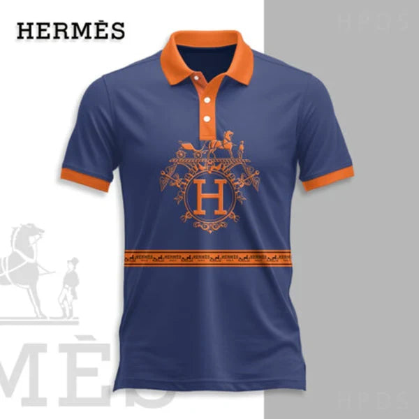 Men's Summer Fashion Printed Polo Shirts 3D1024070215